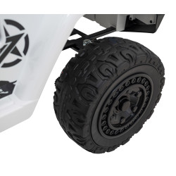 Toyota FJ Cruiser dla dzieci Biały + Pilot + Napęd 4x4 + Audio LED + EVA + Wolny Start