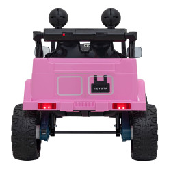 Toyota FJ Cruiser dla dzieci Różowy + Pilot + Napęd 4x4 + Audio LED + EVA + Wolny Start