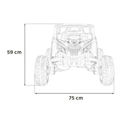 Pojazd Buggy ATV Defend 4x4 Czerwony