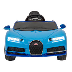 Bugatti Chiron na akumulator dla dzieci Niebieski + Pilot + Bagażnik + EVA + Amortyzatory + Audio LED