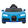 Bugatti Chiron na akumulator dla dzieci Niebieski + Pilot + Bagażnik + EVA + Amortyzatory + Audio LED