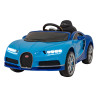Bugatti Chiron na akumulator dla dzieci Niebieski + Pilot + Bagażnik + EVA + Amortyzatory + Audio LED