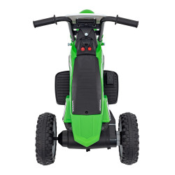 Motorek Cross Honda CRF 450R na akumulator dla dzieci Zielony + 3 Koła + Gumowy Bieżnik + Klakson