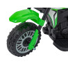 Motorek Cross Honda CRF 450R na akumulator dla dzieci Zielony + 3 Koła + Gumowy Bieżnik + Klakson
