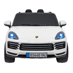 Porsche Cayenne S na akumulator dla dzieci Lakier Biały SUV + Pilot