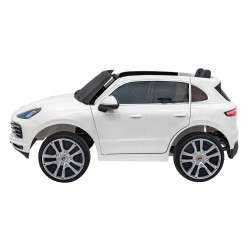 Porsche Cayenne S na akumulator dla dzieci Lakier Biały SUV + Pilot