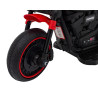 Motorek Chopper FASTER na akumulator dla dzieci Czerwony + Radio FM + Panel audio + LED