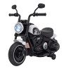 Motorek Chopper FASTER na akumulator dla dzieci Biały + Radio FM + Panel audio + LED