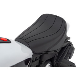 Motorek Chopper FASTER na akumulator dla dzieci Biały + Radio FM + Panel audio + LED