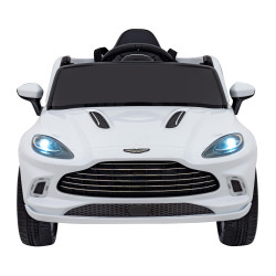 Aston Martin DBX na akumulator dla dzieci Biały + Pilot + EVA + Pasy + Wolny Start + Audio LED