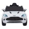 Aston Martin DBX na akumulator dla dzieci Biały + Pilot + EVA + Pasy + Wolny Start + Audio LED