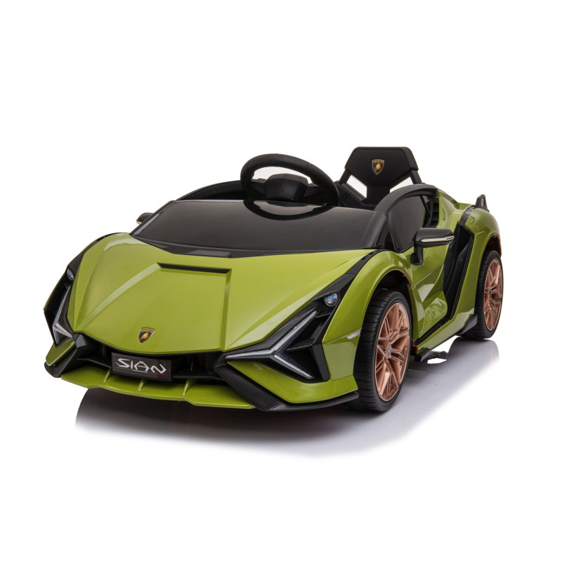 Lamborghini SIAN na akumulator dla dzieci Zielony + Pilot + EVA + Wolny Start + Audio LED