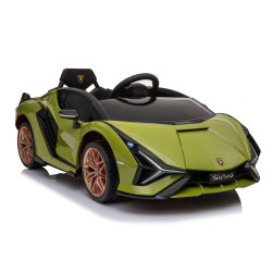 Lamborghini SIAN na akumulator dla dzieci Zielony + Pilot + EVA + Wolny Start + Audio LED