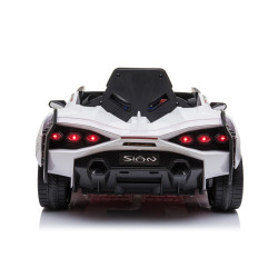 Lamborghini SIAN na akumulator dla dzieci Biały + Pilot + EVA + Wolny Start + Audio LED
