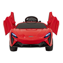 McLaren Artura na akumulator dla dzieci Czerwony + Napęd 4x4 + Pilot + Wolny Start + EVA + Audio LED