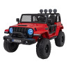 Auto terenowe OFF-ROAD 3.0 dla dzieci Czerwony + Pilot + Wolny Start + Pasy + Audio LED