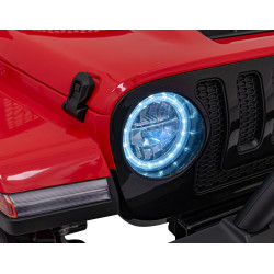 Auto terenowe OFF-ROAD 3.0 dla dzieci Czerwony + Pilot + Wolny Start + Pasy + Audio LED