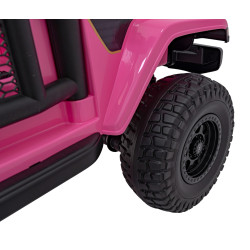 Auto terenowe OFF-ROAD 3.0 dla dzieci Różowy + Pilot + Wolny Start + Pasy + Audio LED