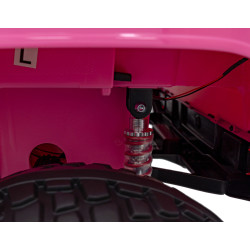 Auto terenowe OFF-ROAD 3.0 dla dzieci Różowy + Pilot + Wolny Start + Pasy + Audio LED