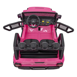 Auto terenowe OFF-ROAD 3.0 dla dzieci Różowy + Pilot + Wolny Start + Pasy + Audio LED