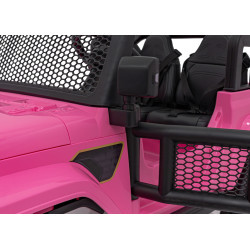 Auto terenowe OFF-ROAD 3.0 dla dzieci Różowy + Pilot + Wolny Start + Pasy + Audio LED