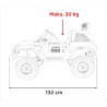 Auto terenowe OFF-ROAD 3.0 dla dzieci Różowy + Pilot + Wolny Start + Pasy + Audio LED