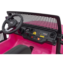 Auto terenowe OFF-ROAD 3.0 dla dzieci Różowy + Pilot + Wolny Start + Pasy + Audio LED