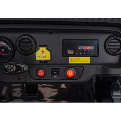 Auto terenowe OFF-ROAD 3.0 dla dzieci Czarny + Pilot + Wolny Start + Pasy + Audio LED