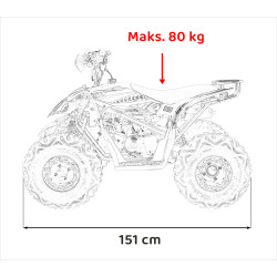 Pojazd Quad Spalinowy DESERT STORM Pomarańczowy
