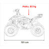 Pojazd Quad Spalinowy DESERT STORM Pomarańczowy