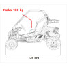 Pojazd BUGGY Spalinowy LUCKY SEVEN Niebieski