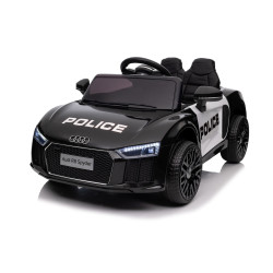 Audi R8 Policja na akumulator dla dzieci + Pilot + EVA + Wolny Start + MP3 LED