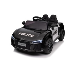 Audi R8 Policja na akumulator dla dzieci + Pilot + EVA + Wolny Start + MP3 LED