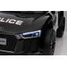 Audi R8 Policja na akumulator dla dzieci + Pilot + EVA + Wolny Start + MP3 LED