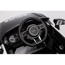 Audi R8 Policja na akumulator dla dzieci + Pilot + EVA + Wolny Start + MP3 LED