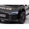 Audi R8 Policja na akumulator dla dzieci + Pilot + EVA + Wolny Start + MP3 LED