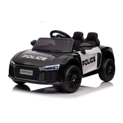 Audi R8 Policja na akumulator dla dzieci + Pilot + EVA + Wolny Start + MP3 LED