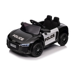 Audi R8 Policja na akumulator dla dzieci + Pilot + EVA + Wolny Start + MP3 LED