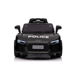 Audi R8 Policja na akumulator dla dzieci + Pilot + EVA + Wolny Start + MP3 LED