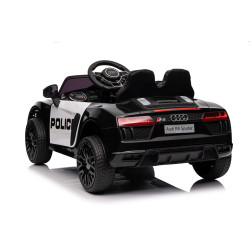Audi R8 Policja na akumulator dla dzieci + Pilot + EVA + Wolny Start + MP3 LED