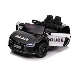 Audi R8 Policja na akumulator dla dzieci + Pilot + EVA + Wolny Start + MP3 LED
