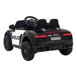 Audi R8 Policja na akumulator dla dzieci + Pilot + EVA + Wolny Start + MP3 LED