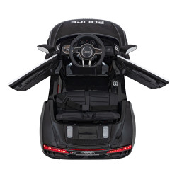 Audi R8 Policja na akumulator dla dzieci + Pilot + EVA + Wolny Start + MP3 LED