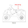 Quad Maverick ATV Czerwony