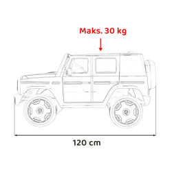 Pojazd Mercedes Benz EQG Czarny