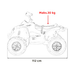 Quad Maverick ATV Żółty