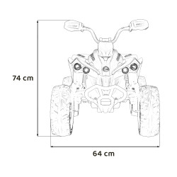 Quad Maverick ATV Żółty