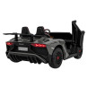 Auto Lamborghini Aventador SV na akumulator dla 2 dzieci Szary + Pilot 2,4 GHz + Pianka EVA + Audio LED