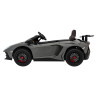 Auto Lamborghini Aventador SV na akumulator dla 2 dzieci Szary + Pilot 2,4 GHz + Pianka EVA + Audio LED