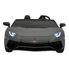 Auto Lamborghini Aventador SV na akumulator dla 2 dzieci Szary + Pilot 2,4 GHz + Pianka EVA + Audio LED